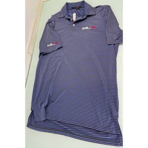 RLX Ralph Lauren Men Golf Polo Shirt Mens Medium M Performance Stretch